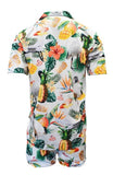 Load image into Gallery viewer, Adult Short Sleeve Sun Safe Hawaiian Shirt - Bin Chicken White - Design Works Apparel - Create Your Vibe Outdoors sun protection