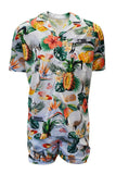 Load image into Gallery viewer, Adult Short Sleeve Sun Safe Hawaiian Shirt - Bin Chicken White - Design Works Apparel - Create Your Vibe Outdoors sun protection