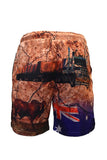 Load image into Gallery viewer, Adult Sun Safe Fishing Shorts - My Country - Design Works Apparel - Create Your Vibe Outdoors sun protection