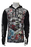 Load image into Gallery viewer, Long Sleeve UPF50+ Hoodie - Tattoo - Design Works Apparel - Create Your Vibe Outdoors sun protection