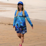 Load image into Gallery viewer, Outdoor Ladies UPF50 Fishing Dress - Under the Sea - Design Works Apparel - Create Your Vibe Outdoors sun protection