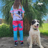 Load image into Gallery viewer, Kids Quick Dry Sun Safe Pants - Mermaids - Design Works Apparel - Create Your Vibe Outdoors sun protection