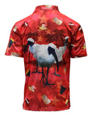 Load image into Gallery viewer, Red Adult Short Sleeve Sun Shirt - Bin Chicken Ugly Christmas - Design Works Apparel - Create Your Vibe Outdoors sun protection